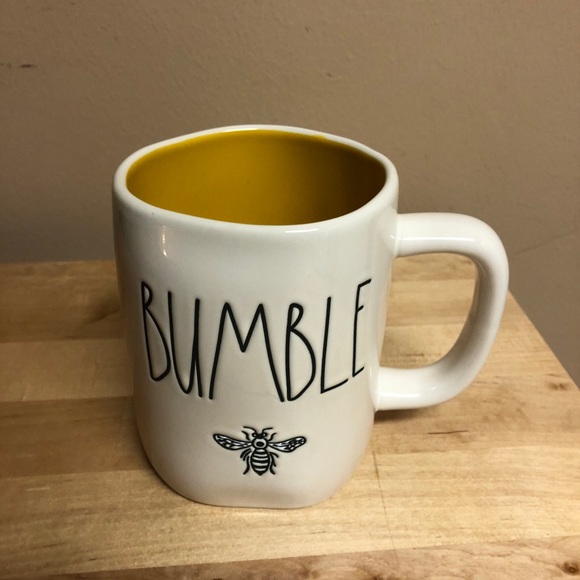 Rae Dunn Other - Beautiful New Bumble Bee Rae Dun Mug Yellow Inside